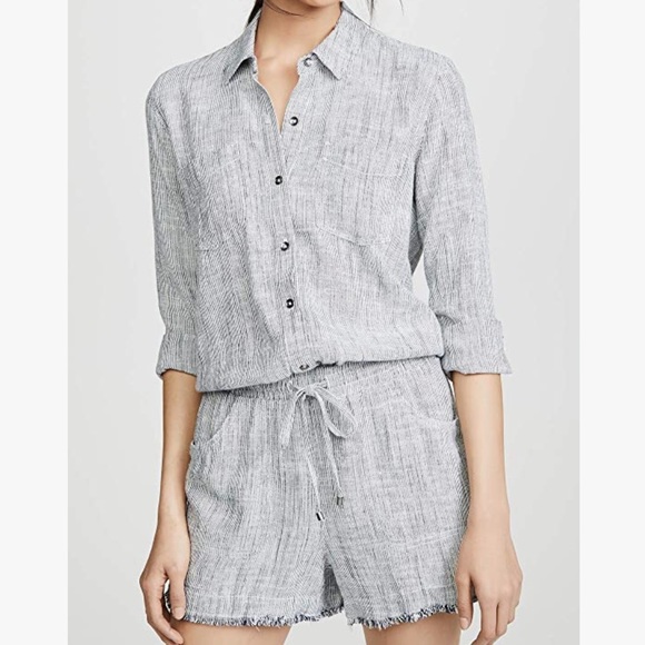 NWT SPLENDID Railroad Stripe Romper - Picture 5 of 12